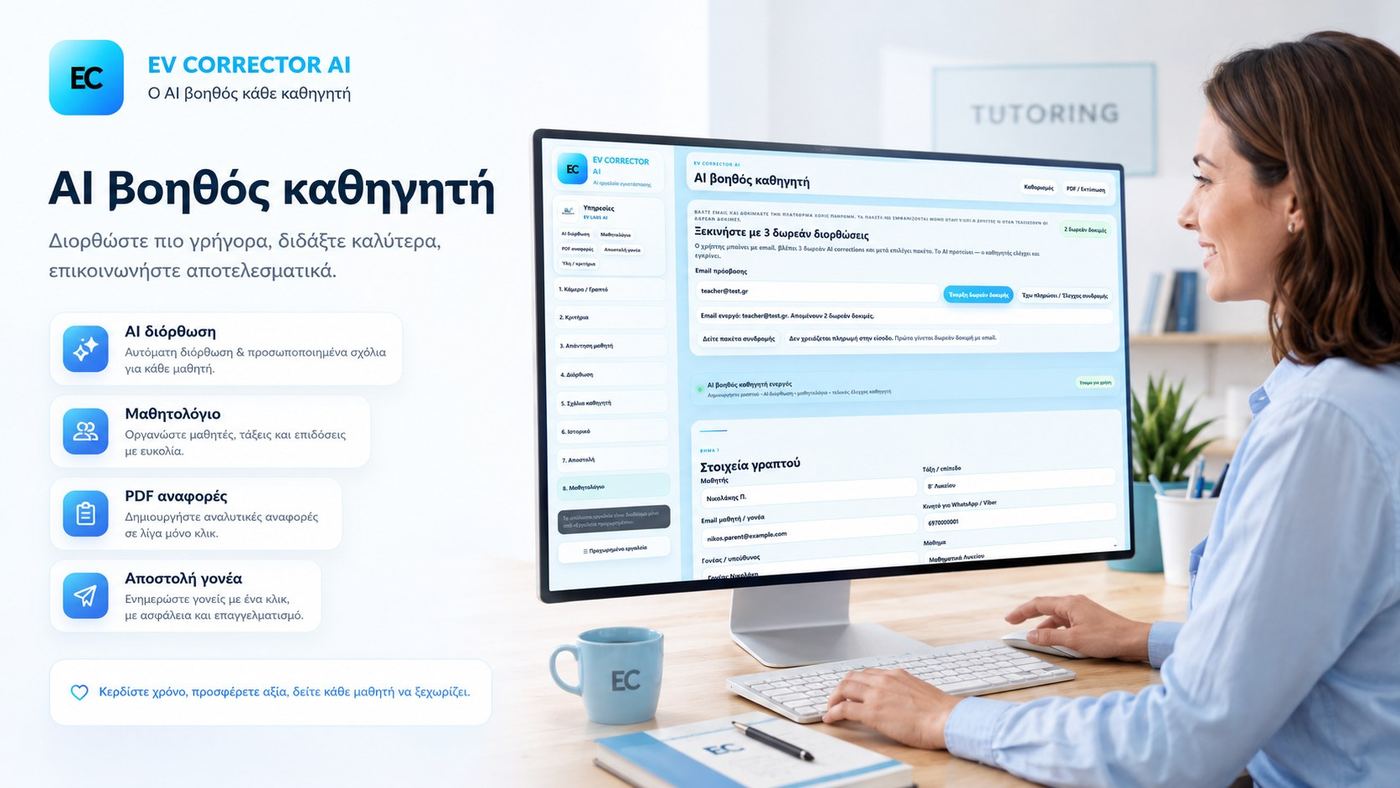 AI βοηθός καθηγητή
